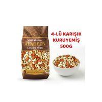 Fındık Siirt Fıstığı Badem Kaju 4’lü Karışık Kuruyemiş 500g Az Tuzlu Kavrulmuş