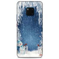 Huawei Mate 20 Pro Kılıf Snowix (6) Silikon Kılıf Açık Mavi
