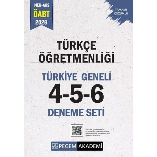 2026 ÖABT Türkçe Öğretmenliği Türkiye Geneli 3 Deneme 4-5-6 Pegem Akademi Yayınları