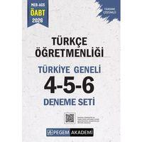 2026 ÖABT Türkçe Öğretmenliği Türkiye Geneli 3 Deneme 4-5-6 Pegem Akademi Yayınları