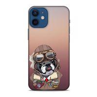 Animax Pilot Bulldog Apple iPhone 12 Mini Kılıf Desenli Silikon