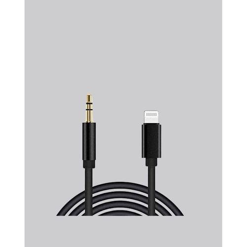 Lightning To 3.5mm Aux Ses Dönüştürücü Kablo 1 Metre Stereo Uyumlu
