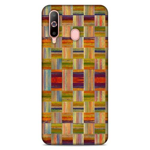 Lopard Samsung Galaxy A60 Uyumlu Kılıf Wood'X (49) Ultra Silikon Kılıf Baskılı