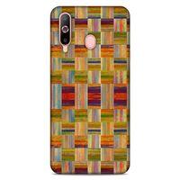 Lopard Samsung Galaxy A60 Uyumlu Kılıf Wood'X (49) Ultra Silikon Kılıf Baskılı