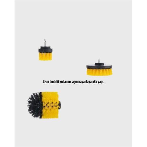 Derinlemesine Temizlik İçin Dayanıklı Kıllı Matkap Fırçası Başlığı