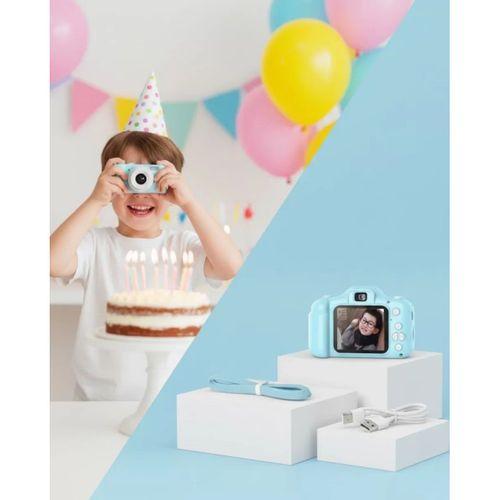 Mavi Kompakt Dijital Kamera Hd Video Ve Fotoğraf Çekim Özellikli Usb Bağlantılı