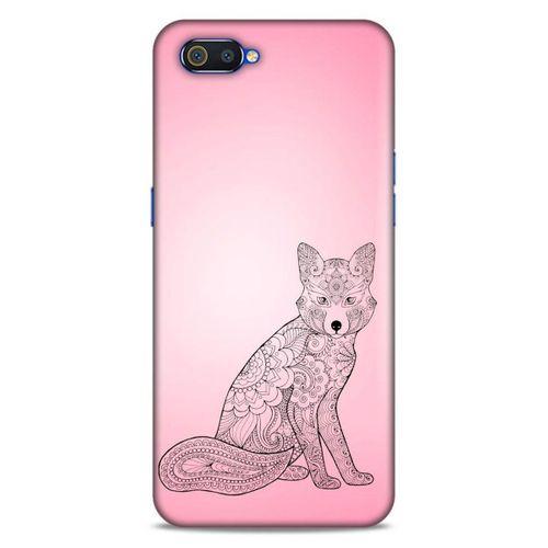 Lopard Oppo Realme C2 Uyumlu Kılıf Tattoo's (42) Rugged Armor Kılıf Pembe Dövme