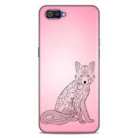 Lopard Oppo Realme C2 Uyumlu Kılıf Tattoo's (42) Rugged Armor Kılıf Pembe Dövme
