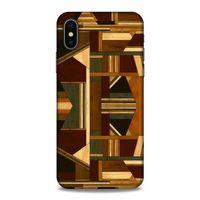 Lopard Apple Iphone X Uyumlu Kılıf Wood'X (42) Rugged Armor Kılıf Desenli
