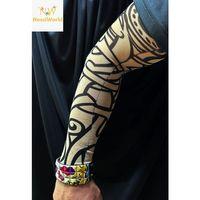 Giyilebilir Kol Dövmesi Çorap Dövme 3D Baskılı Kol Bacak Dövme 2 Adet Model 12