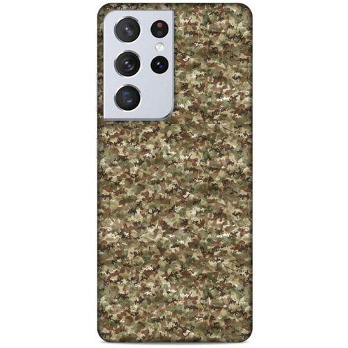 Lopard Samsung Galaxy S21 Ultra Uyumlu Kılıf Kamuflaj (72) Tam Koruma Kılıfı
