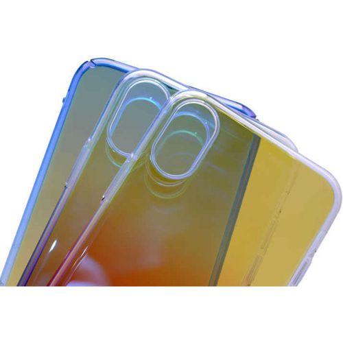 Apple iPhone X Kılıf Zore Renkli Transparan Kapak