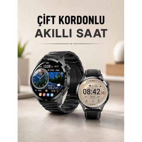Çift Kordonlu Yüksek Çözünürlüklü Akıllı Saat Uyku İzleyici & Spor Modları