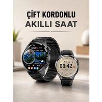 Çift Kordonlu Yüksek Çözünürlüklü Akıllı Saat Uyku İzleyici & Spor Modları