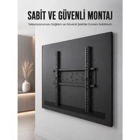 Profesyonel Sabit Tv Askı Atı Ultra Dayanıklı Çelik Duvar Montaj Braketi 50-95 İnç