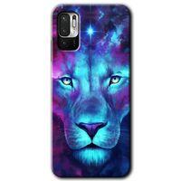 Poco M3 Pro Kılıf HD Desen Baskılı Arka Kapak - Neon Lion