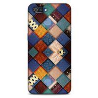 Oppo Realme C2 Kılıf Patchwork (31) TPU Kılıf Karışık Renkli