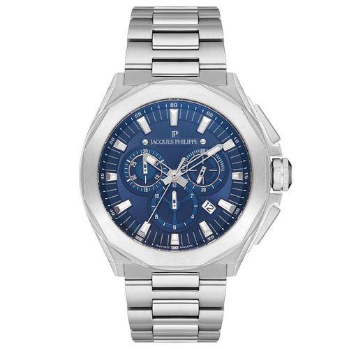 Jacques Philippe JPQGC301336 45 mm Metalik Gri Çelik Kordon Erkek Kol Saati