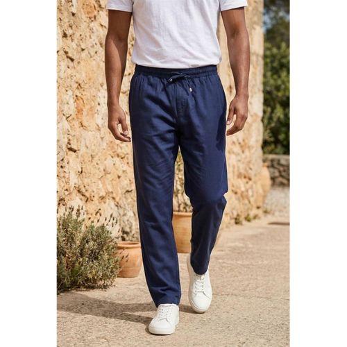 Meridian Kumaş Relaxed Fit %100 Pamuklu Jogger Erkek Yazlık Eşofman Altı Pantolon - Lacivert