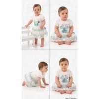 9/18 Ay Payet Baskılı Etekli Bebek Takımı