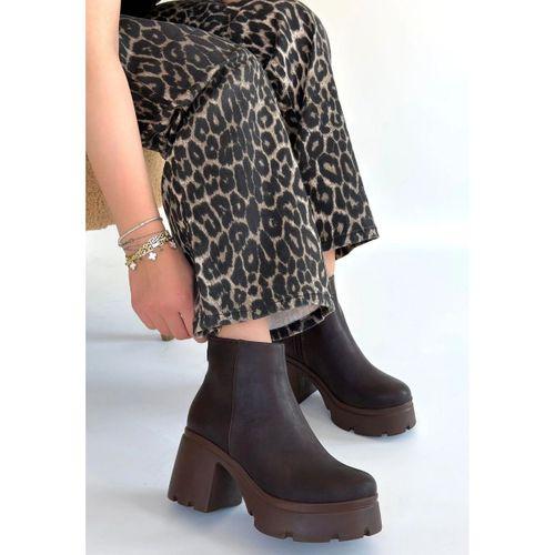 Belay Acı Kahve Nubuk Topuklu Bot