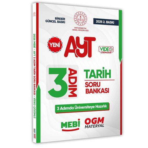2026 AYT MEBİ-OGM 3 ADIM Tarih Soru Bankası RENKLİ A4 Boyut Video Çözümlü BASKI ÜCRETİ