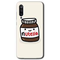 MRCİLETİSİM Xiaomi Mi 9 SE Kılıf HD Desen Baskılı Arka Kapak+Temperli Cam - Nutella Aşkım