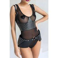 Perçin Detaytlı Şık Kemer Ve Harness Takım - Brf1303