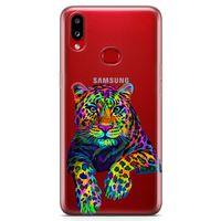 Samsung Galaxy A10s Kılıf Kaplan Colorful Arka Kapak Koruma Desenli Full Koruyucu