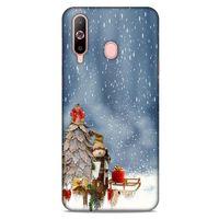 Samsung Galaxy A60 Kılıf Snowix (5) Koruma Kabı Gri Beyaz