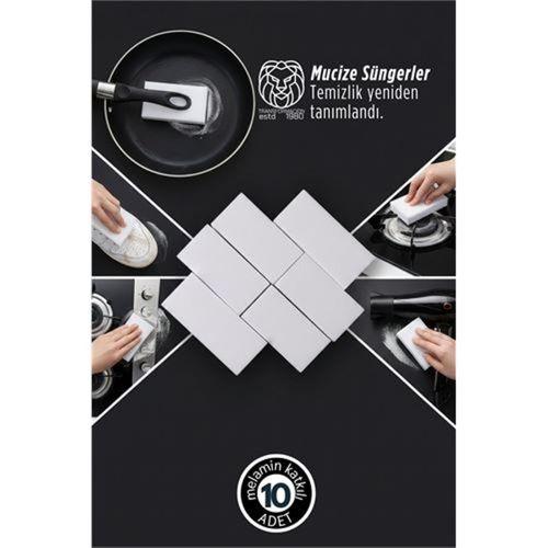 10’lu Mucize Melamin Sünger - Nano Leke Çıkarıcı Sihirli Temizlik Serisi 722896