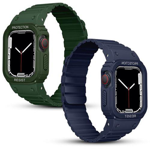 Apple Watch Ultra 49mm KRD-142 Airbag Tasarımlı Kasa Koruyuculu Silikon Kordon