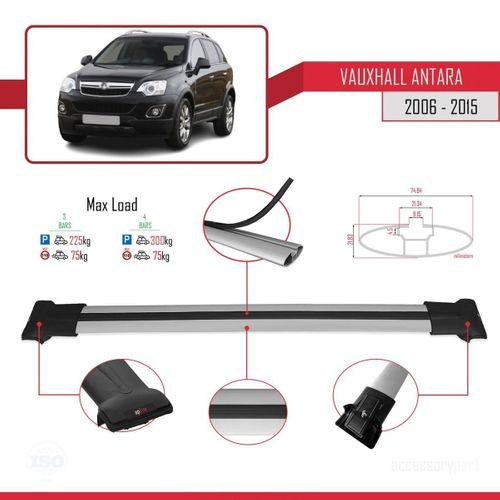 Vauxhall Antara 2006-2015 Arası ile Uyumlu FLY Model Ara Atkı Tavan Barı GRİ 3 ADET BAR