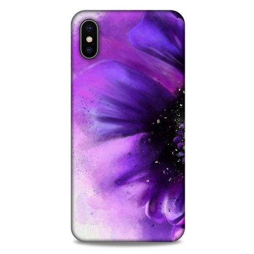 Apple iPhone XS Max Uyumlu Kılıf Mor Delisi (31) TPU Kılıf Çiçek