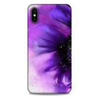 Apple iPhone XS Max Uyumlu Kılıf Mor Delisi (31) TPU Kılıf Çiçek