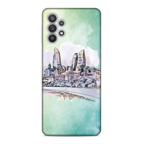 Samsung Galaxy A32 Uyumlu Kılıf Azarbaijan (2) Kabı Baki Silüet