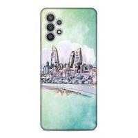 Samsung Galaxy A32 Uyumlu Kılıf Azarbaijan (2) Kabı Baki Silüet