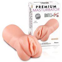 Patricia - Kolay Saklanabilir Cep Boy Titreşimli Isıtmalı Suni Vajina Realistik Mastürbatör 15 CM