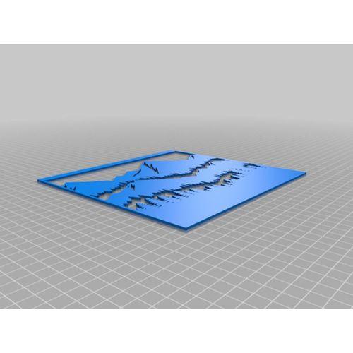 Dağ Manzarası Duvar Dekorasyonu (Bu ürün Sadece Plastik parçadır - Almadan Önce Soru Sorabilirsiniz)