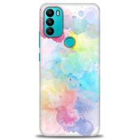 General Mobile GM 21 Plus Kılıf HD Baskılı Kılıf - Renk Paleti + Tam Ekran Koruyucu