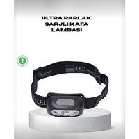 Gece Balıkçılığı İçin Ultra Parlak Şarjlı Kafa Lambası | 4 Işık Modu + Usb Şarj