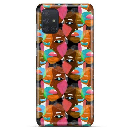 Lopard Samsung Galaxy M51 Uyumlu Kılıf Sürreal Yüzler ♀ (7) Telefon Kılıfı Baskılı