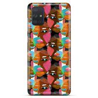 Lopard Samsung Galaxy M51 Uyumlu Kılıf Sürreal Yüzler ♀ (7) Telefon Kılıfı Baskılı