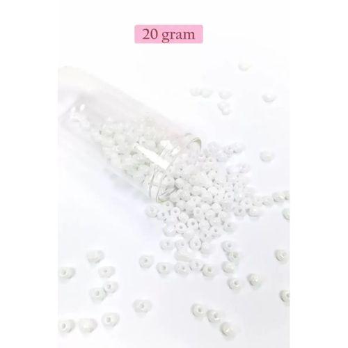 Dökme Cam Kum Boncuk Büyük Boy (6/0) 4 mm - 4 Renk - Toplam 80 Gram - BNC407