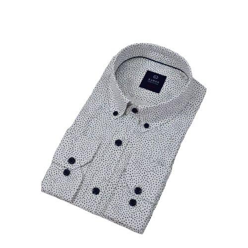 Erkek Puantiyeli Slim Fitt Uzun Kol Gömlek 2420 BGL-ST04382