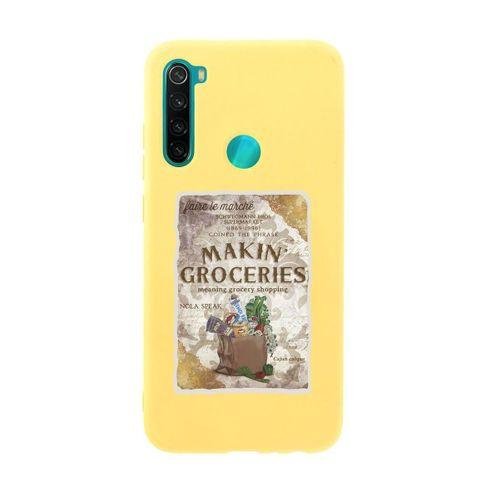 Xiaomi Redmi Note 8 Makin Groceries Desenli Premium Silikonlu Telefon Kılıfı