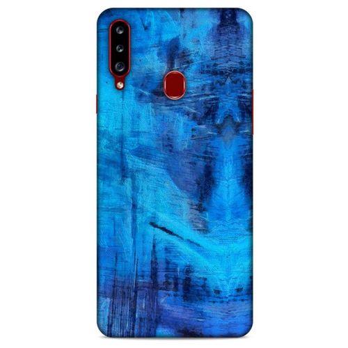 Samsung Galaxy A20s Uyumlu Kılıf Mavi Delisi (12) Koruyucu Silikon Duvar Kağıdı