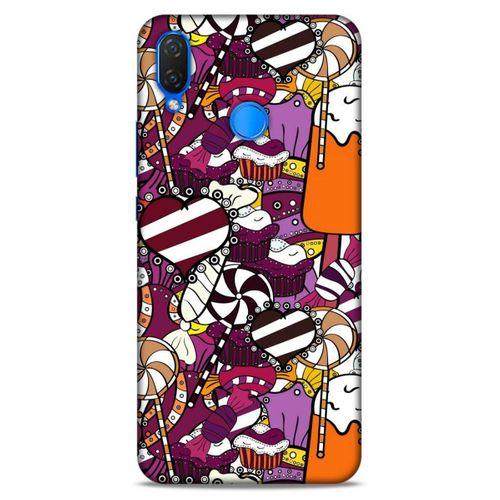 Lopard Huawei Psmart 2019 Uyumlu Kılıf Soyut Sanat (32) Desenli Soft Silikon Kılıf