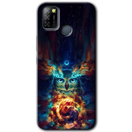 İnfinix Smart 5 Kılıf HD Desen Baskılı Arka Kapak - Ballı Baykuş