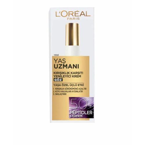 L'oreal Paris Yaş Uzmanı 50 Kırışıklık Karşıtı Yenileyici Göz Kremi 15 ml